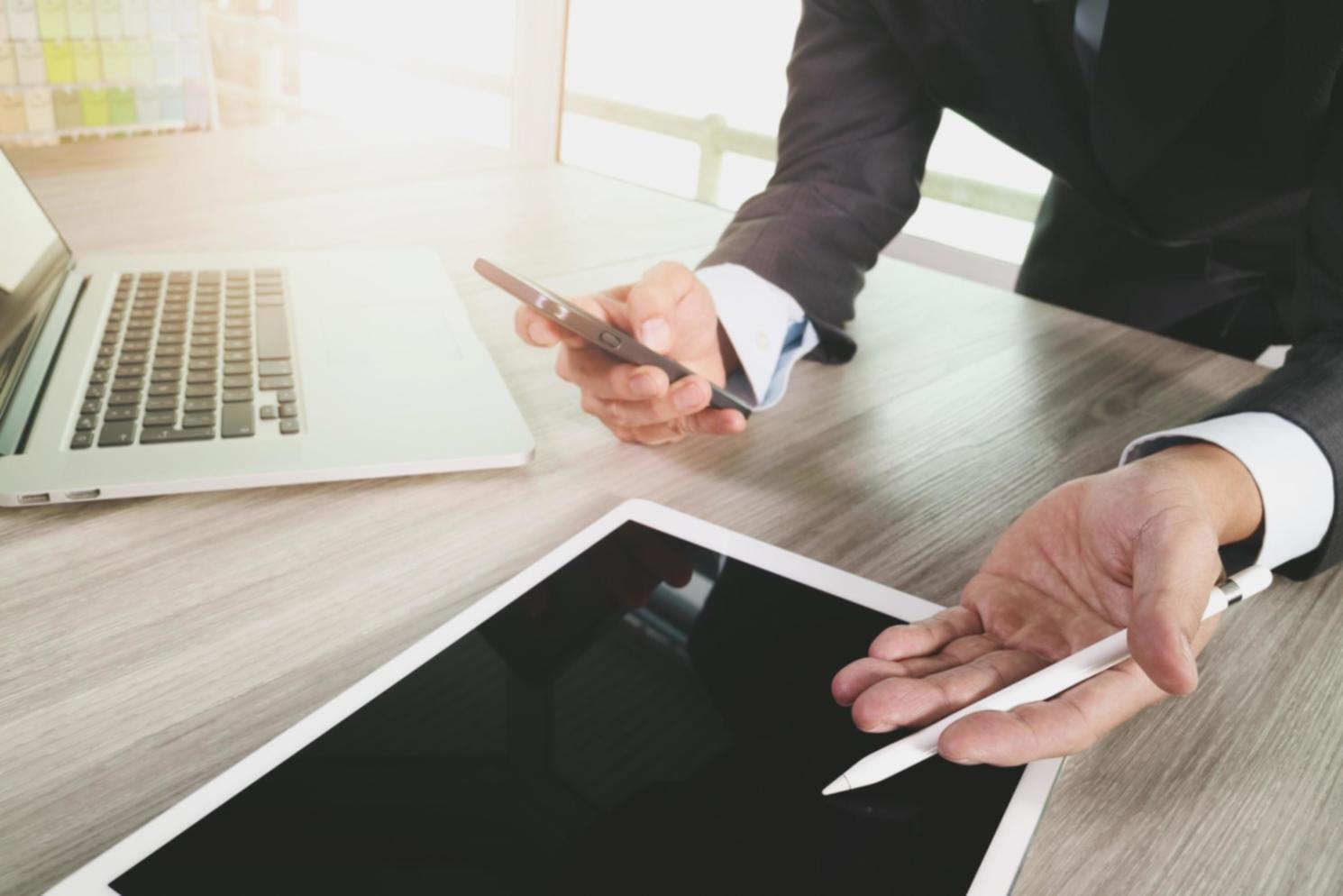 Financial analysis workspace with modern data visualization tools
